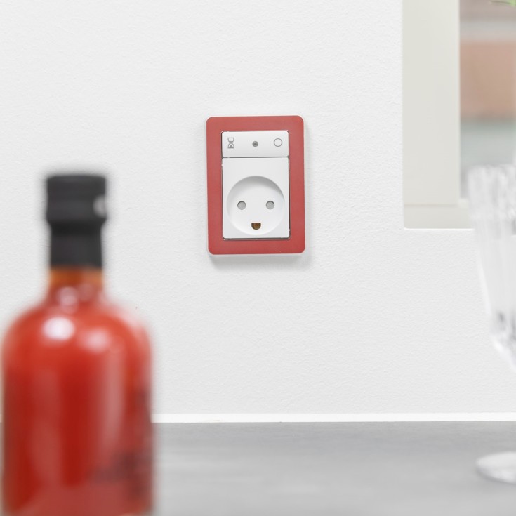 LK Fuga Choice designramme 1,5 modul, transparent + 6 farvevalg