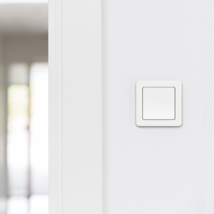 LK Fuga 1 polet afbryder, 1 modul, hvid