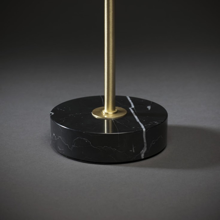 Konstsmide adventsstjärna med ljus, 45 cm, svart