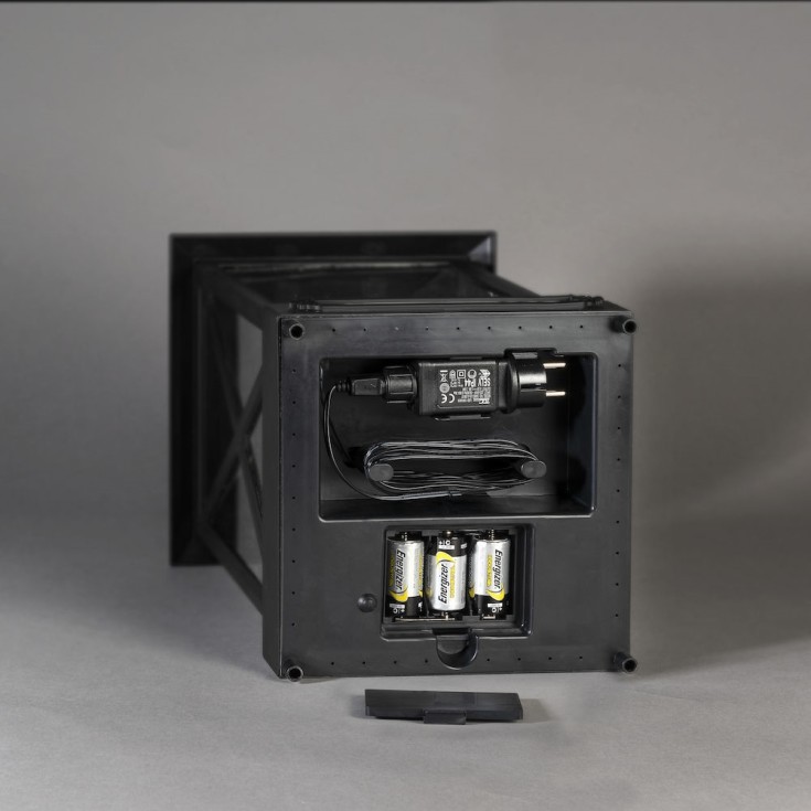 Konstsmide snøkule, ild