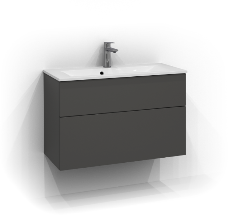 Svedbergs Munka servant, 81x35,6 cm, hvit