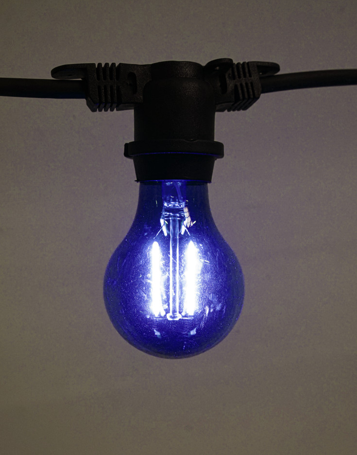 Sirius Samson glödlampa, blå