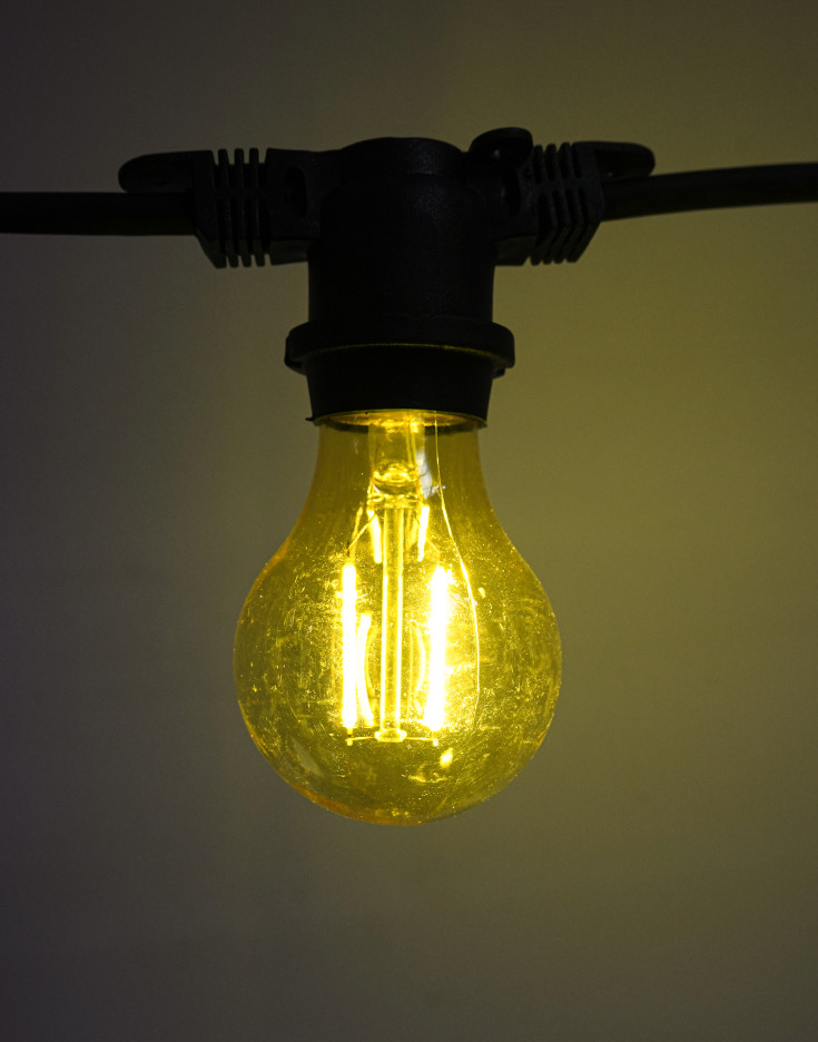 Sirius Samson glödlampa, gul