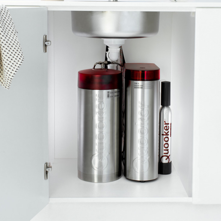 Quooker Fusion Round Pro3 køkkenarmatur, 5-i-1, bruneret messing