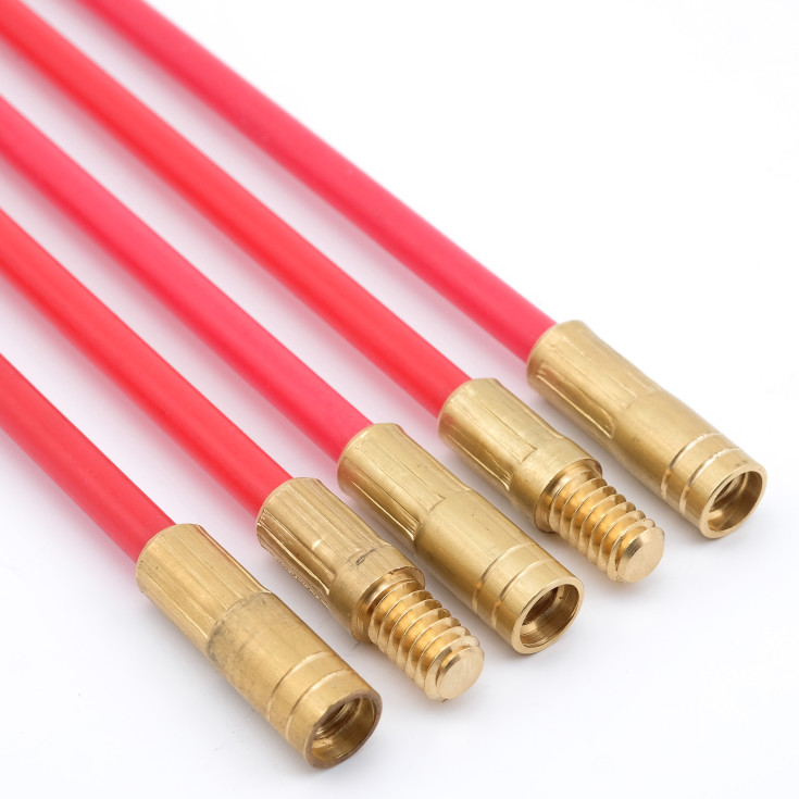 Super Rod sökstång, 1 meter, 5 delar, röd