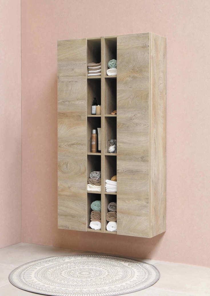 Sanibell Proline høyskap 45,5x169 cm, Rå eik