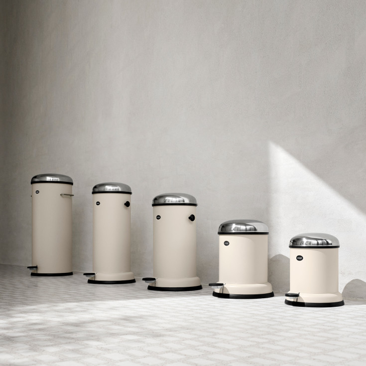 Vipp 14 søppelbøtte, 8 liter, pedal, beige