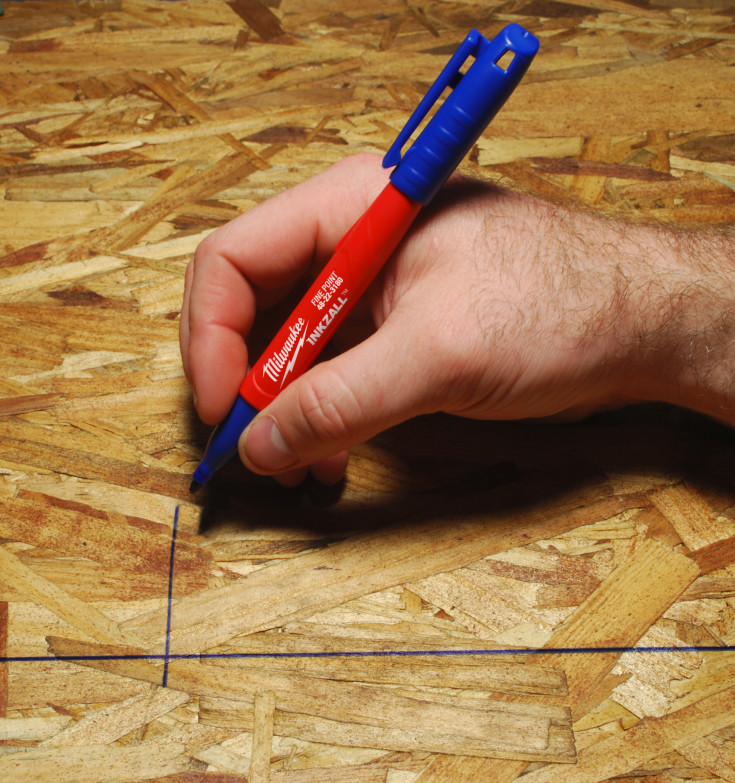 Milwaukee Inkzall tusj, spiss form, blå