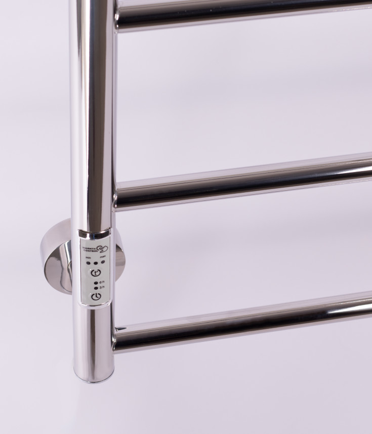 Kriss Polaris Plus håndkletørker, el, 50x120 cm, polert rustfri stål