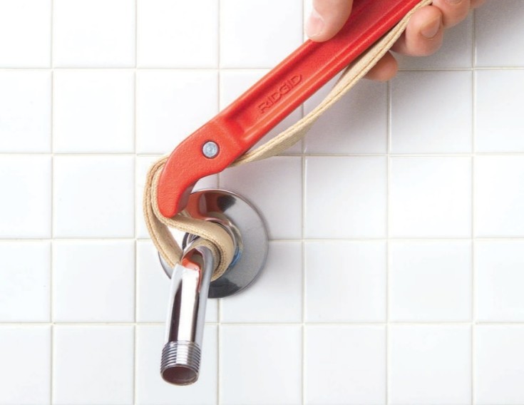 Ridgid bandtång för max Ø125mm, med långt band