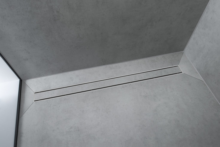 4 stk Hansgrohe Raindrain Match afløbsrende, 800 mm, rustfrit stål