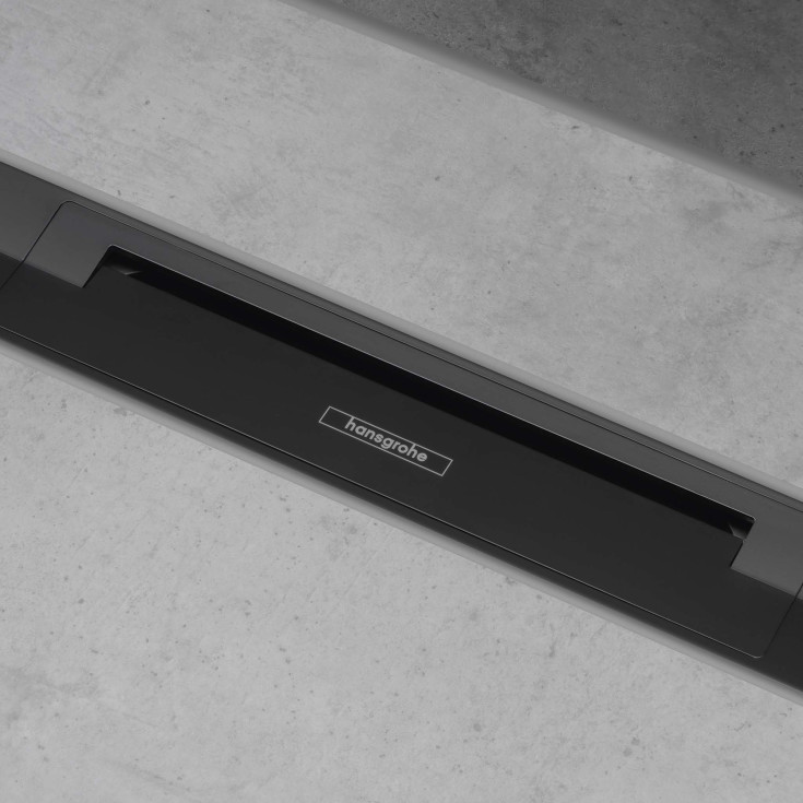 Hansgrohe Raindrain Flex afløbsrende, 700 mm, fri placering, mat sort