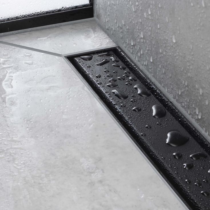 Hansgrohe Raindrain Match avløpsrenne, 600 mm, matt svart