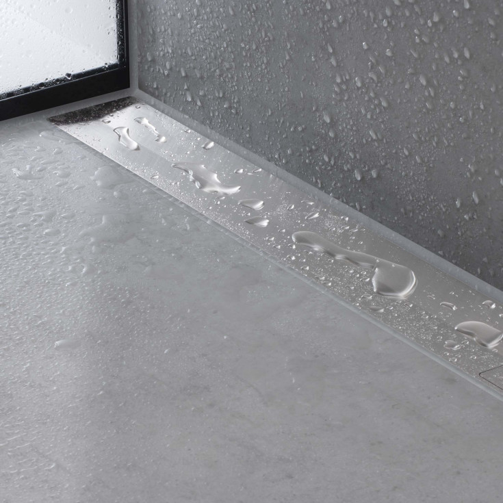 Hansgrohe Raindrain Flex afløbsrende, 900 mm, vægmontering, krom