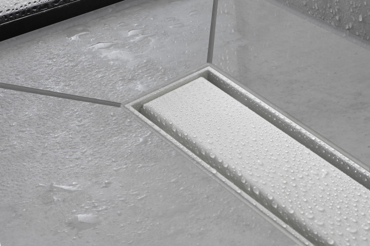 Hansgrohe Raindrain Match avløpsrenne, 1200 mm, matt hvit