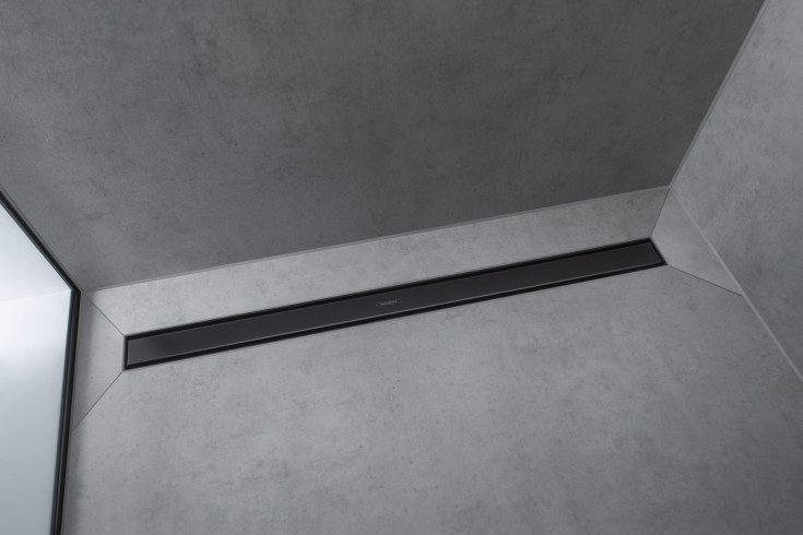Hansgrohe Raindrain Match avløpsrenne, 800 mm, matt svart