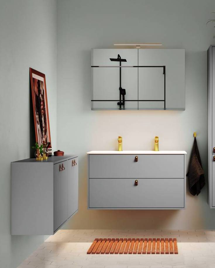 Gustavsberg Artic veggskap, 59,9x55 cm, grĂ¥