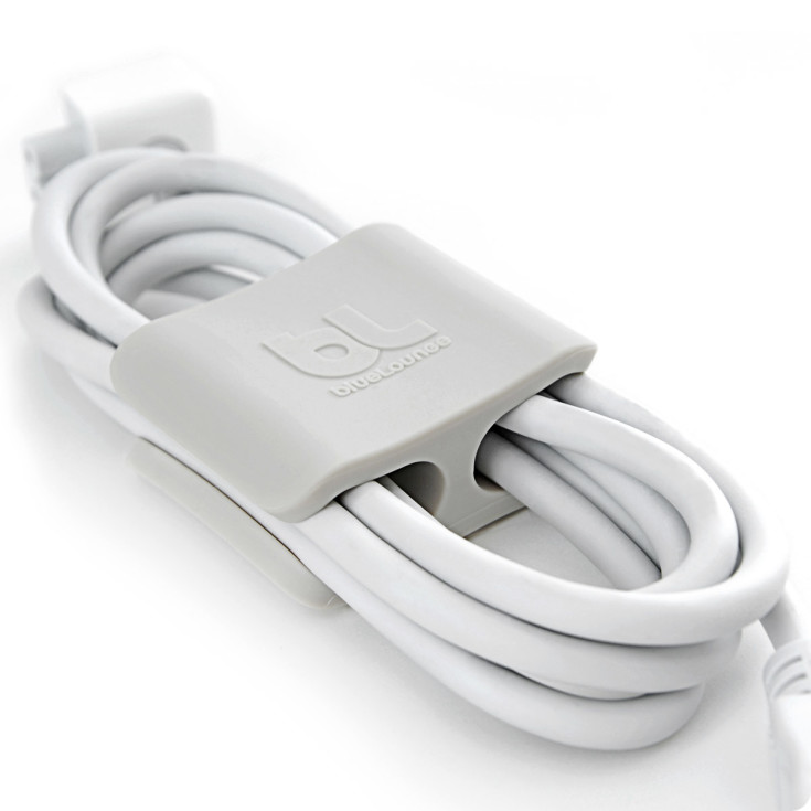 Bluelounge Cableclip kabelklemme, stor, grå, 2 stk.