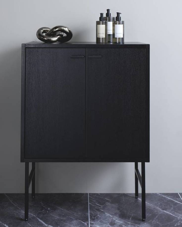 Gustavsberg Artic benramme til højskab, 39 cm, sort