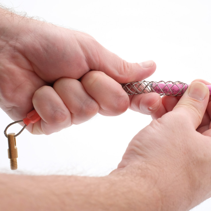 Super Rod kabelstrumpa, 6-10 mm, röd