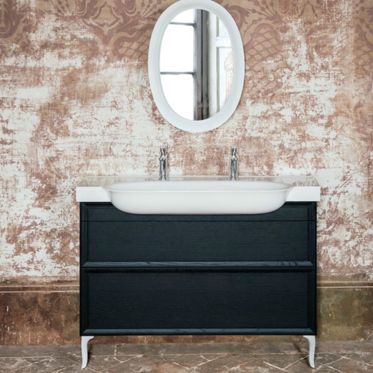 Laufen The New Classic underskab, 117,6x31,6 cm, sort eg