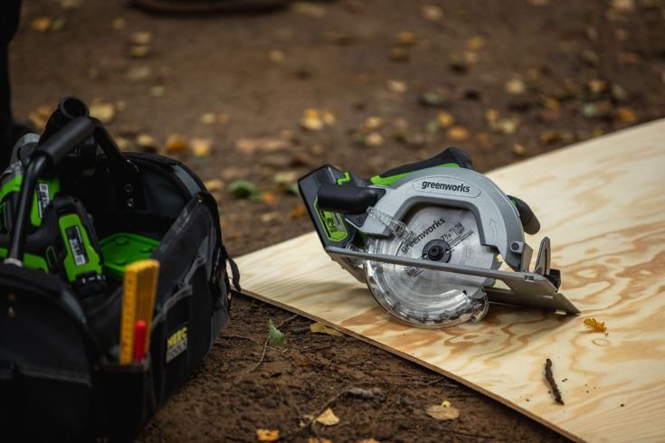 Greenworks cirkelsåg 24V, Ø184 mm, utan batteri