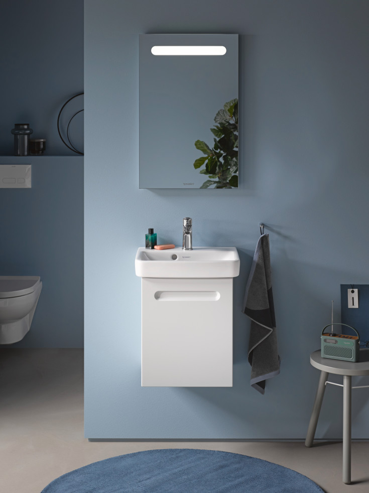 Duravit No.1 speil med lys, 45x70 cm
