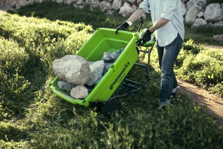 Greenworks selvgående trillebår 40V, uten batteri
