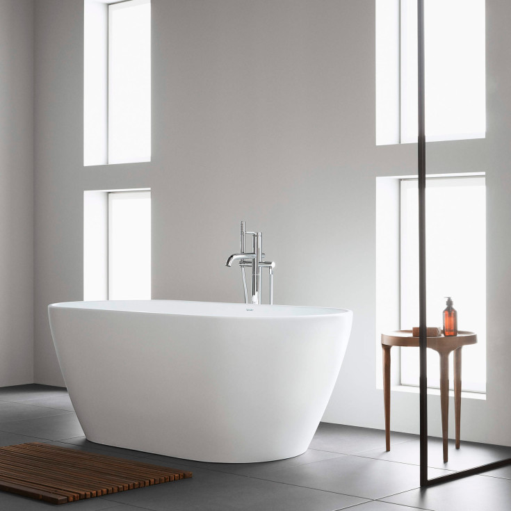 Duravit C.1 kararmatur med brusesæt, krom