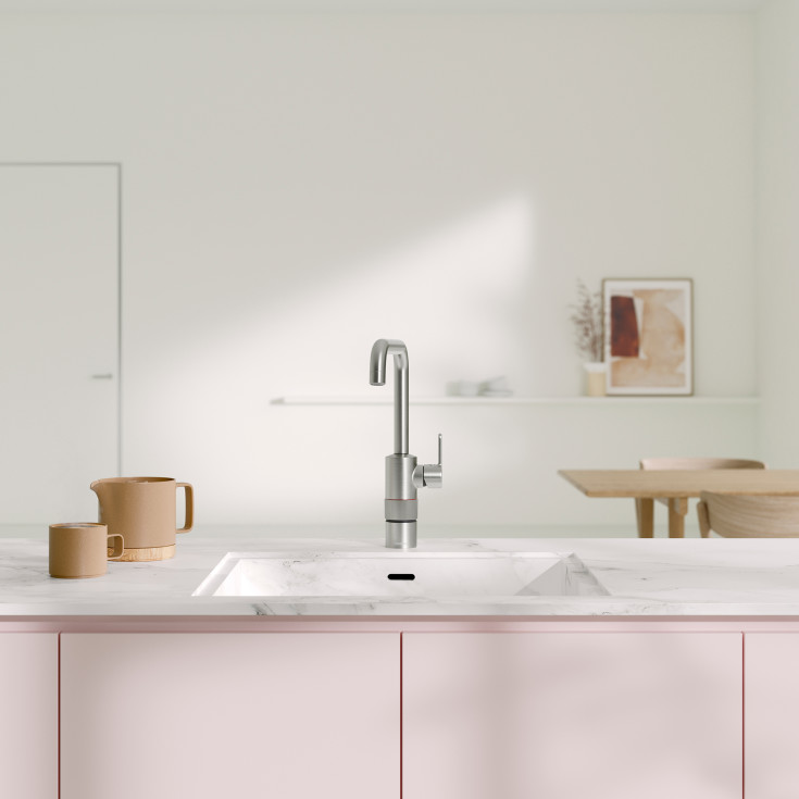 Damixa Silhouet Instant kjøkkenarmatur, kokende vann, stål