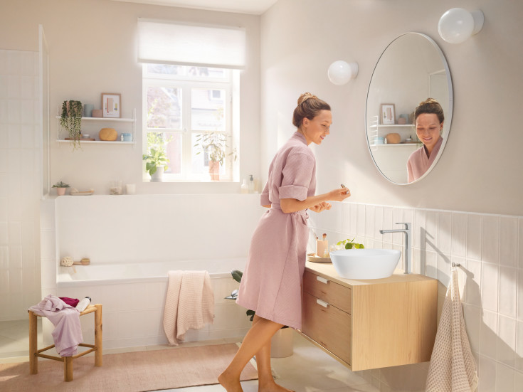 Hansgrohe Rebris S 240 tvättställsblandare, krom