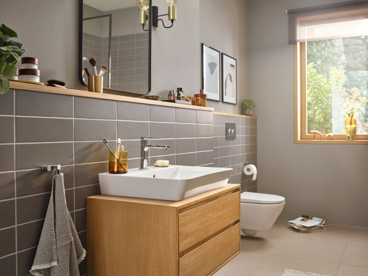 Hansgrohe Rebris E 110 håndvaskarmatur, krom