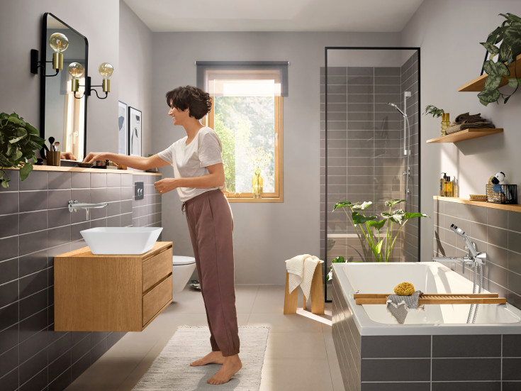 Hansgrohe Rebris E tvättställsblandare, krom