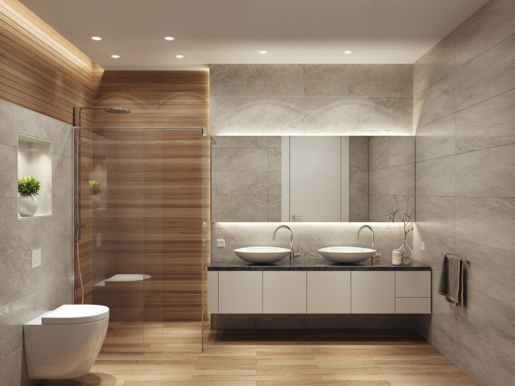 Ledvance Recess downlight, 2700K, 4,3W, børstet stål