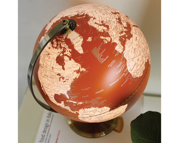 2 st Glob med ljus Orange 25 cm
