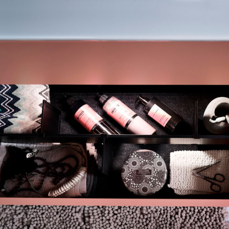 Gustavsberg Artic lådinsats, 80 cm, svart