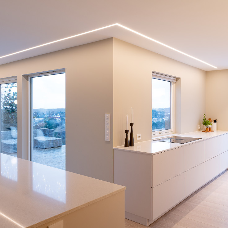 SG StripLine LED skinne, indspartling