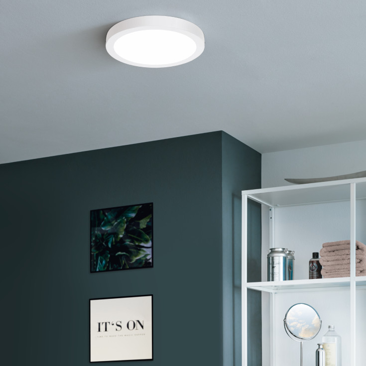 Eglo Z Fueva Bath plafond, vit, Ø28,5 cm