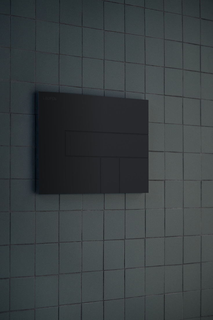 Laufen Lis AW100 betjeningsplate, matt sort