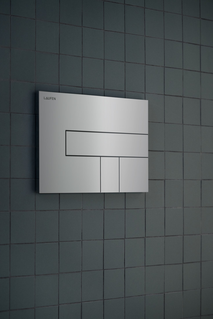 Laufen Lis AW100 betjeningsplade, mat krom