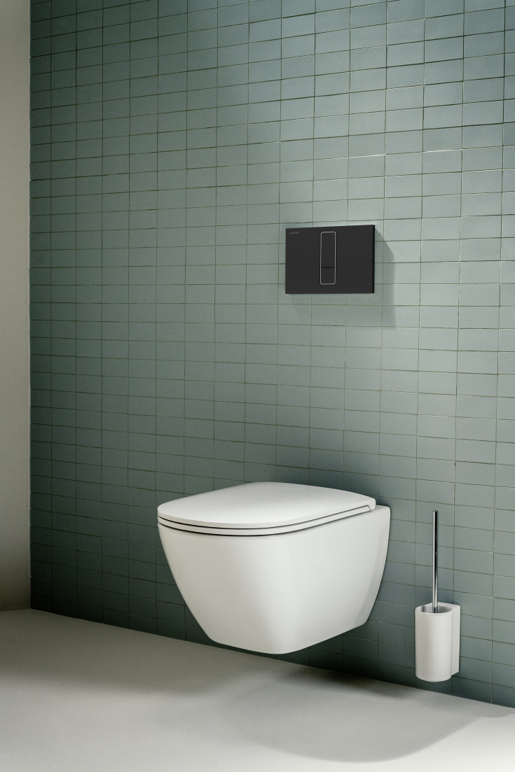 Laufen Lis AW101 betjeningsplade, mat sort