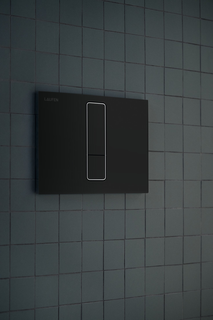 Laufen Lis AW101 betjeningsplade, mat sort