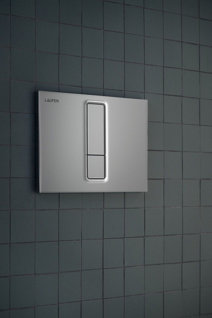 Laufen Lis AW101 betjeningsplade, mat krom