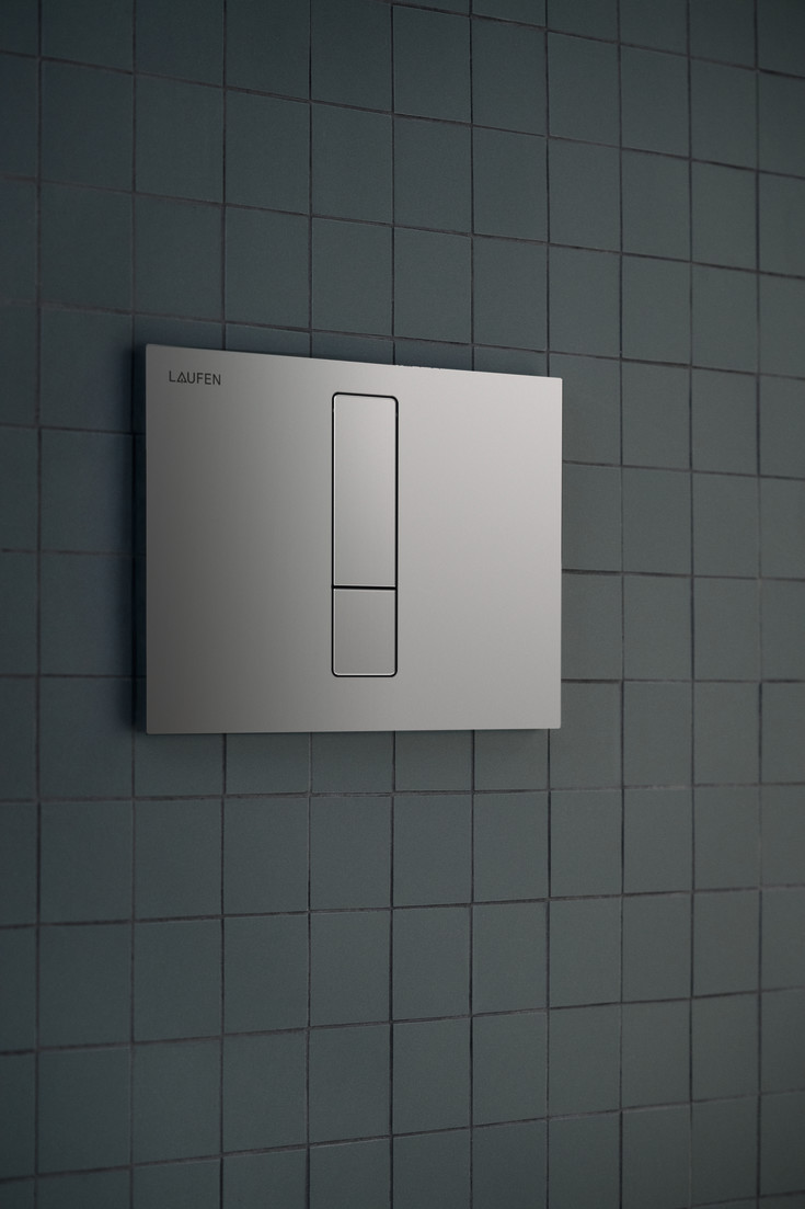 Laufen Lis AW103 betjeningsplade, rustfrit stål