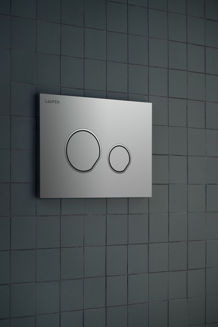 Laufen Lis AW105 betjeningsplade, mat krom