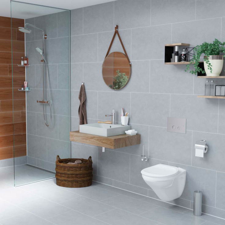 Lavabo Luna betjeningsplate, krom