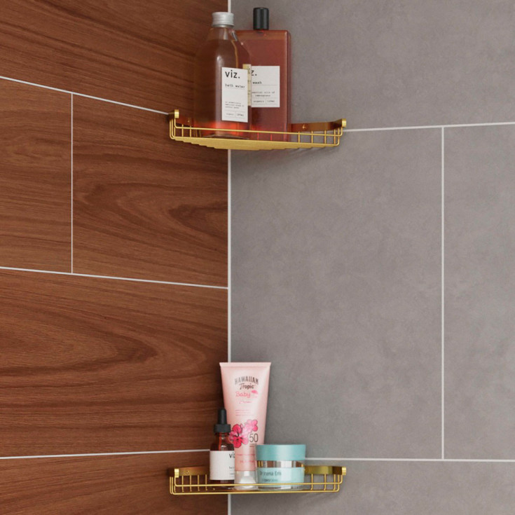 Lavabo Luna brusehylde, messing