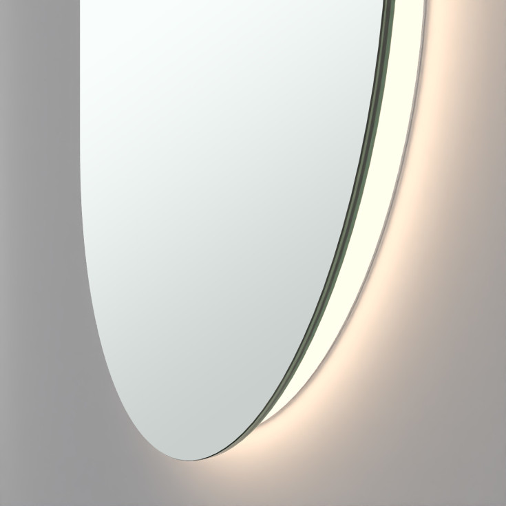 Loevschall Blokhus speilmed lys, vendbart, 80x50 cm