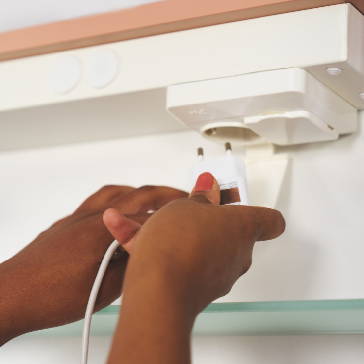 Gustavsberg Artic spejlskab med lys, 99,4x66,2 cm, rosa