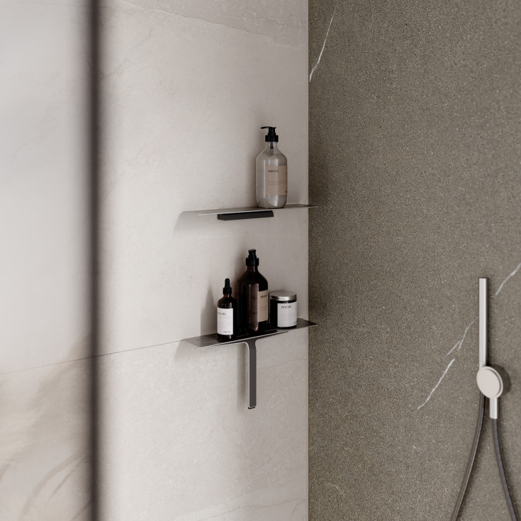 Unidrain Reframe duschhylla, polerat rostfritt stål